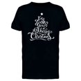 thumbnail image 1 of Merry Xmas Swirl Pine Tree Tee Men's -Image by Shutterstock, 1 of 2
