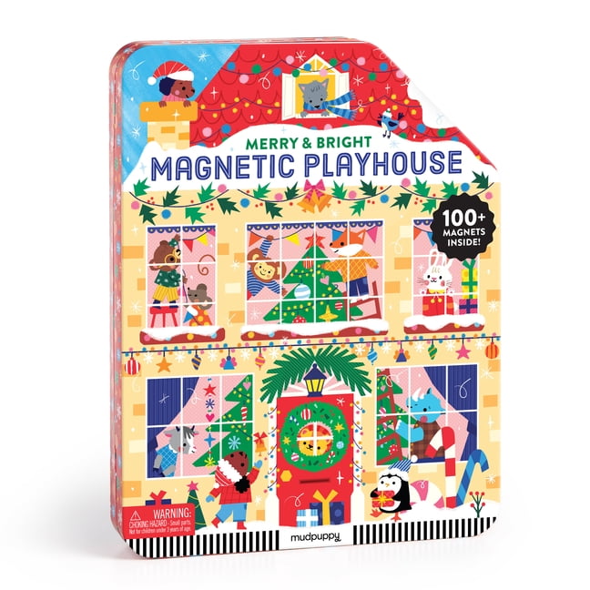Merry & Bright Magnetic Playhouse, (Hardcover)
