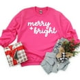 thumbnail image 1 of Merry and Bright Bold Cursive | Sweatshirt, 1 of 4