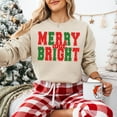 thumbnail image 1 of Merry and Bright Bundle, Preppy Winter, Trendy Shirt Design, Winter Sublimation, Red and Green 758 Tshirt All Size S-5XL, 1 of 5