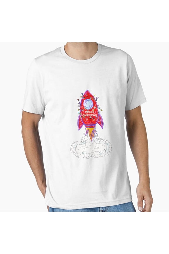 Merry and Bright Christmas Cheer Festive Holiday Glow Graphic Unisex T-Shirt, up to size 5XL