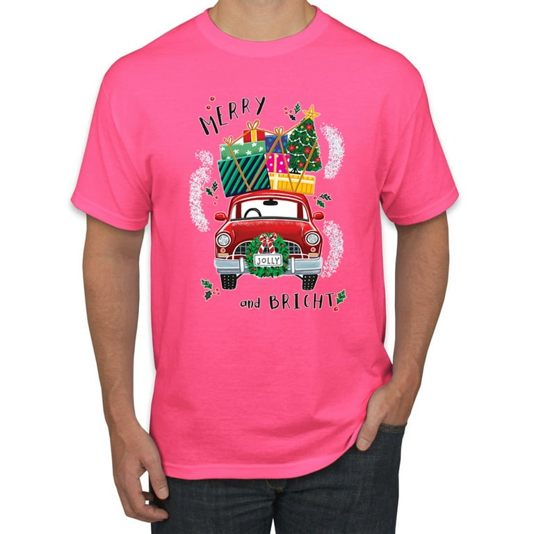 Bright pink graphic store tee