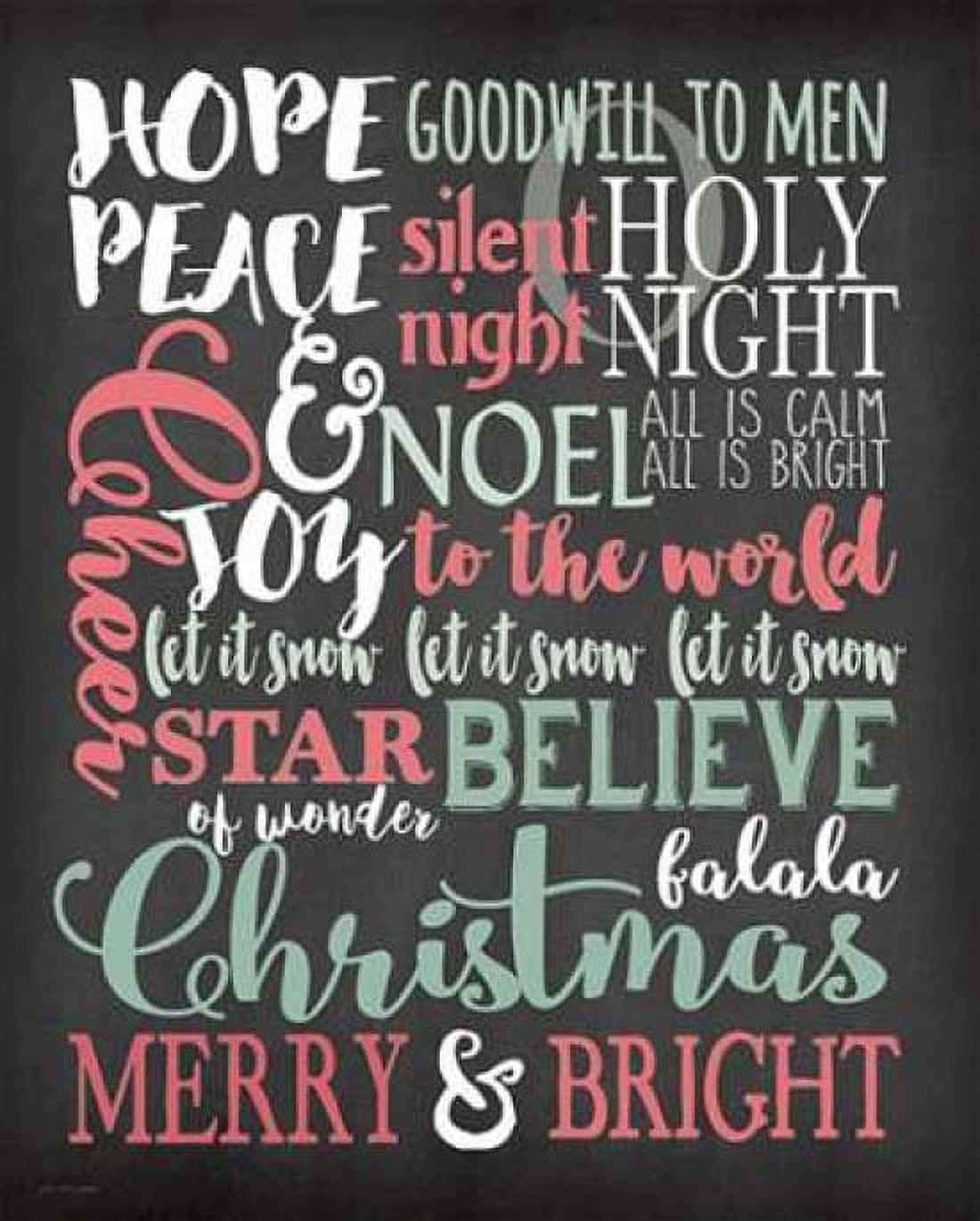 Merry and Bright Subway Canvas Art - Jo Moulton (24 x 30)
