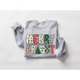 thumbnail image 1 of Merry and Bright Sweatshirt, Christmas Sweatshirt, Family Christmas Sweatshirt, Christmas Sweatshirts for Women, Merry Christmas Sweatshirt, 1 of 2
