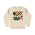 thumbnail image 1 of Merry and Bright Sweatshirt, Merry Christmas Shirt for Women, Christmas Crewneck, 1 of 10