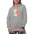 thumbnail image 1 of Merry and Bright with Hand Drawn Christmas Balls Art Merch Gift, Heather Grey Hooded Sweatshirt or Hoodie, XL, 1 of 5