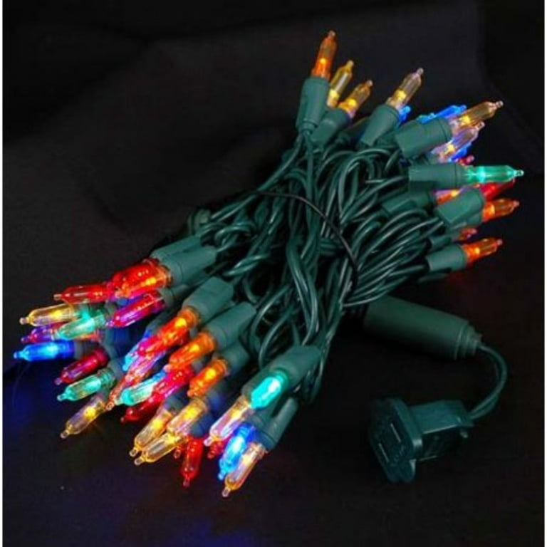 Merry and Light 50 Multi Color LED Mini Christmas Lights 35 ft Green Wire