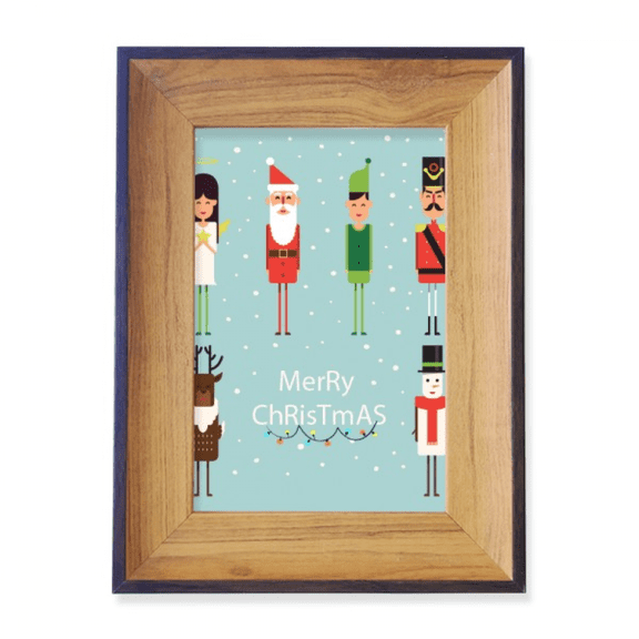 Merry mas Man Illustration Photo Frame Exhibition Display Art Desktop Painting