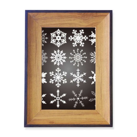Merry mas Snowflake Illustration Photo Frame Exhibition Display Art Desktop Painting