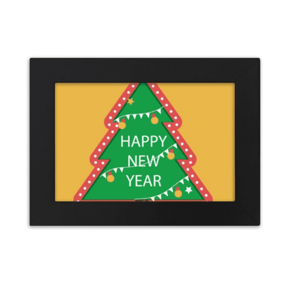 Merry mas Tree Cartoon Portrait Desktop Photo Frame Ornaments Picture Art Painting