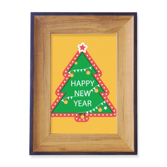 Merry mas Tree Cartoon Portrait Photo Frame Exhibition Display Art Desktop Painting