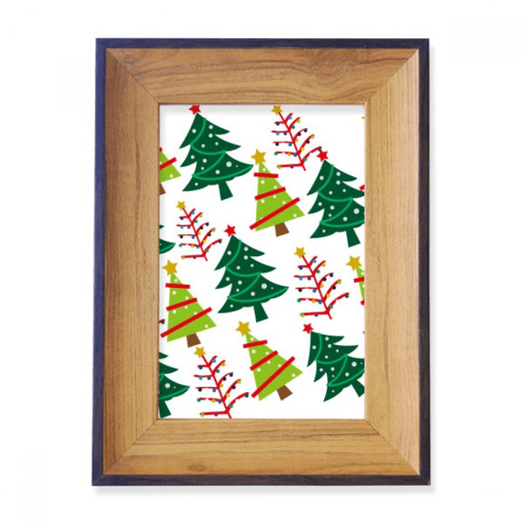 Merry mas Tree Green Illustration Photo Frame Exhibition Display Art Desktop Painting
