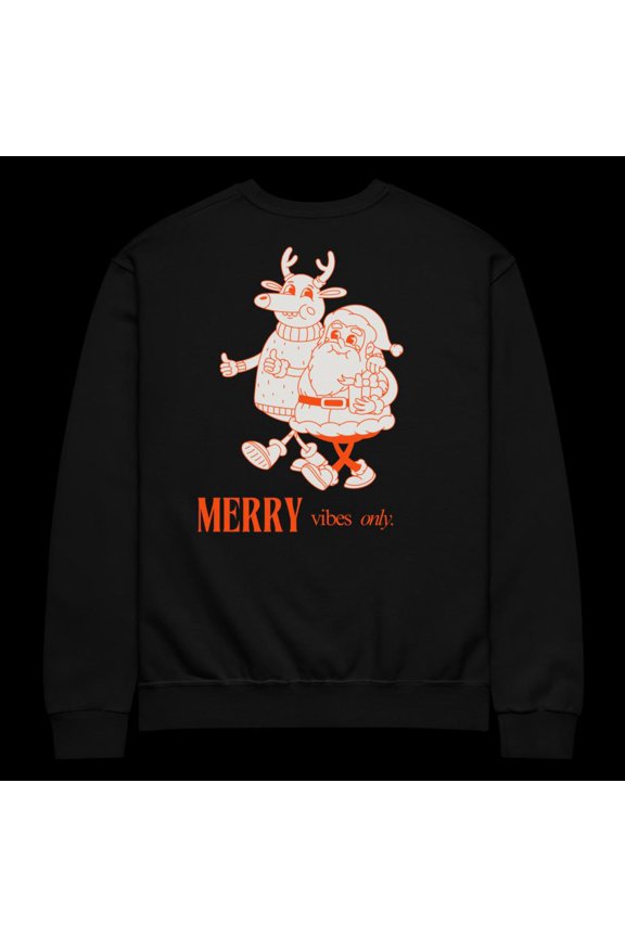 Merry vibes only Christmas Crew neck sweatshirt (S)
