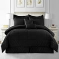 thumbnail image 1 of MerryHome 10-Piece Black Comforter Set, Luruxy Soft Bed in a Bag Queen Size, 1 of 6