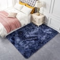 thumbnail image 1 of MerryHome Soft Plush Faux Fur Area Rug, Fuzzy Carpet Decor Rug for Bed Room,Navy(3x5 Feet), 1 of 5