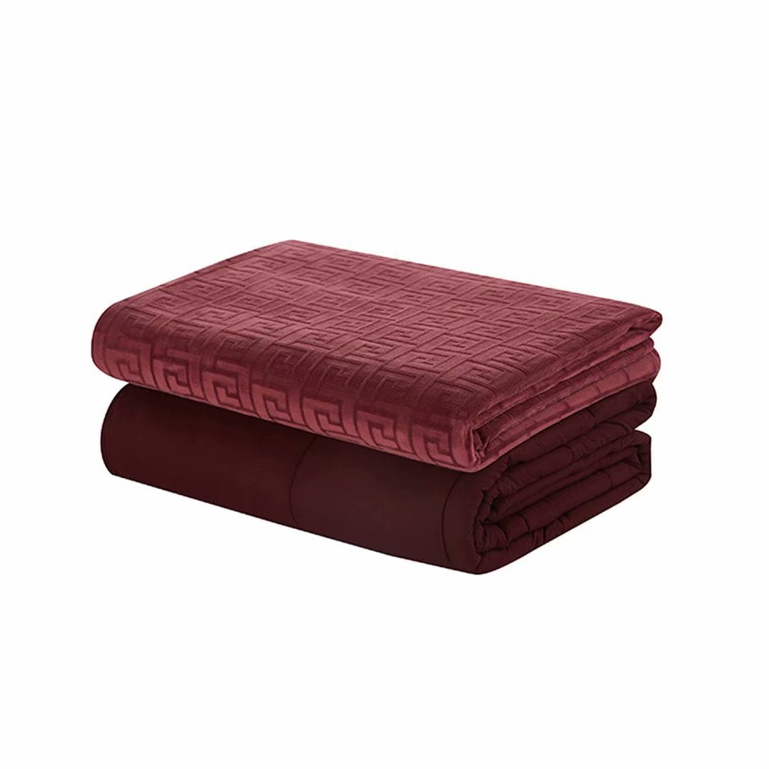 MerryLife Weighted Blanket 15 lbs 48" X 72" Twin Size Duvet Cover