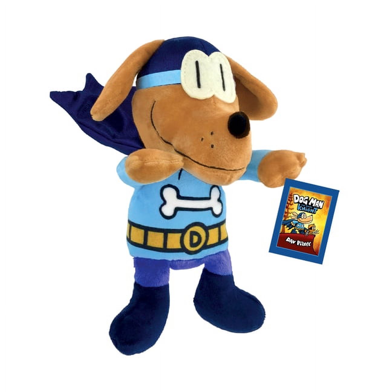 Merrymakers Dog Man Bark Knight Plush Toy, 9-inch, Based On The Graphic 