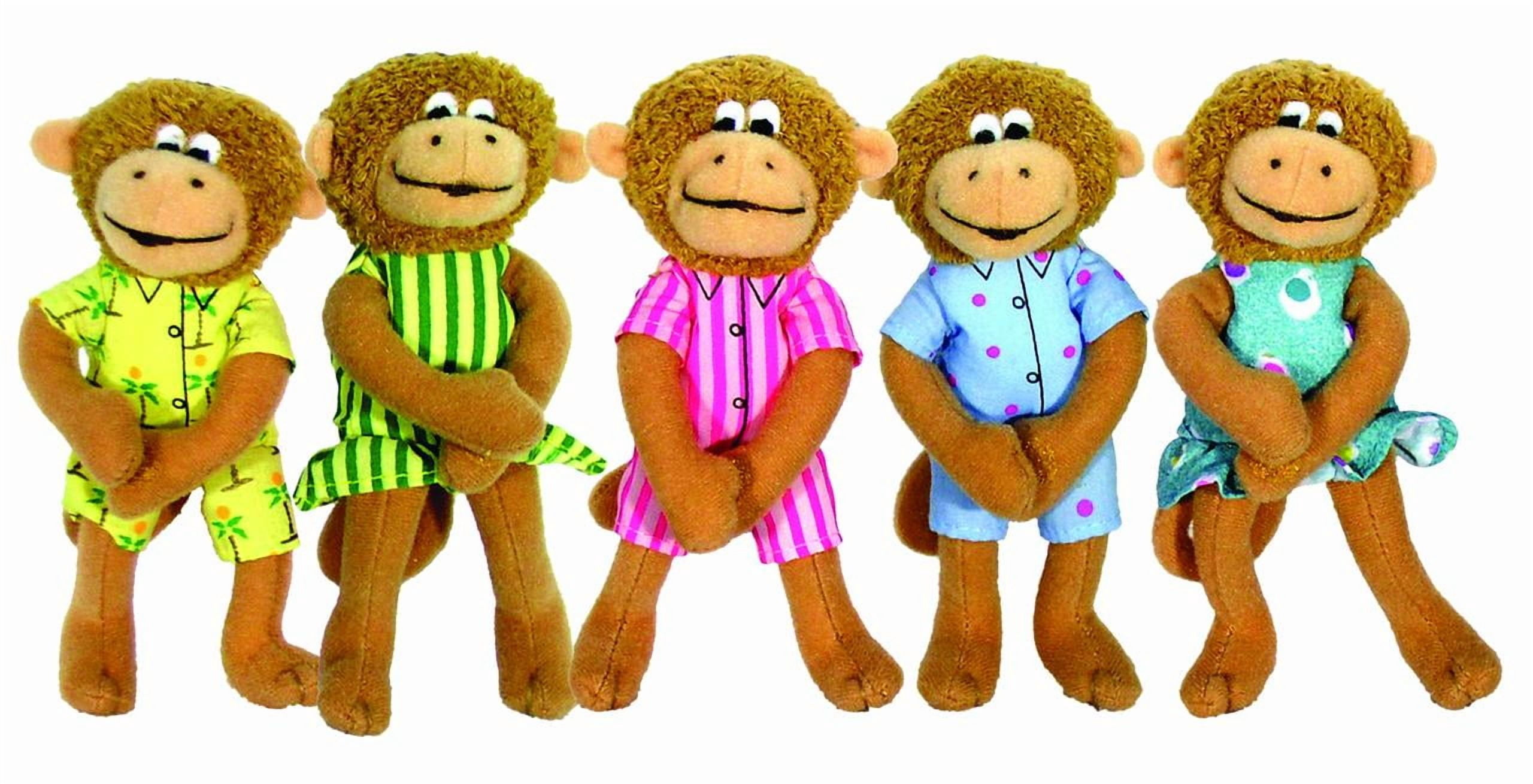 Five Little Monkeys 5" Finger Puppet Playset
