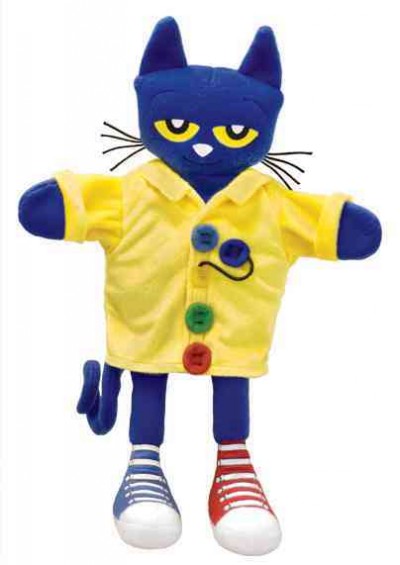 MerryMakers Pete the Cat and His Four Groovy Buttons Hand Puppet, 14.5-Inch, based on the book series by James Dean - image 1 of 1