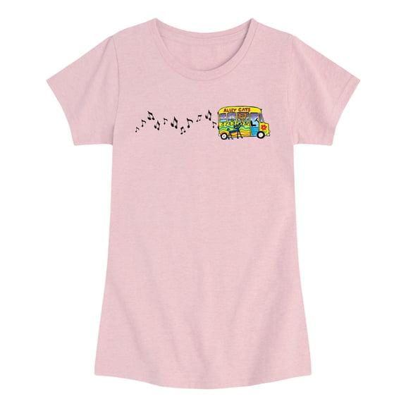 MerryMakers - Ptc Bus Horizontal Chest - Youth Girls Fitted Short Sleeve T-Shirt