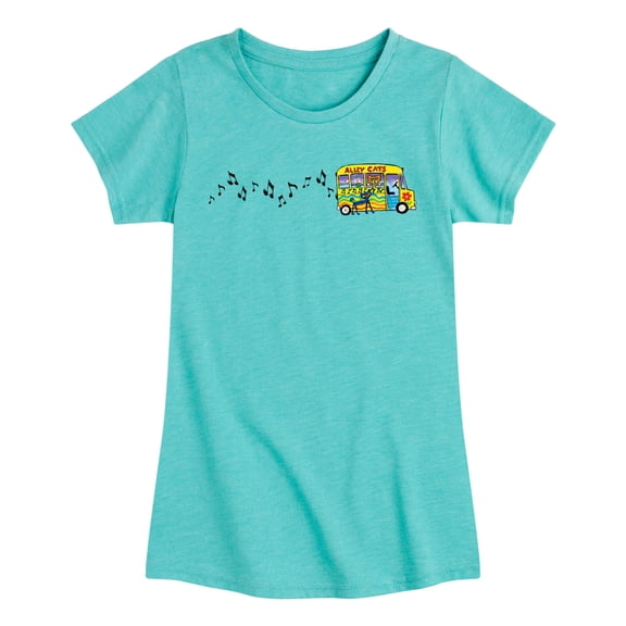 MerryMakers - Ptc Bus Horizontal Chest - Youth Girls Fitted Short Sleeve T-Shirt
