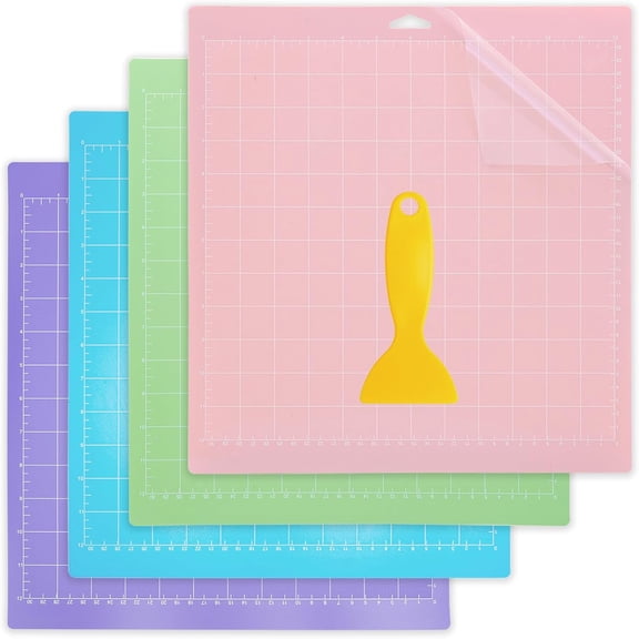 MerryNine 12" x 12" Cutting Mat, 4 Pack