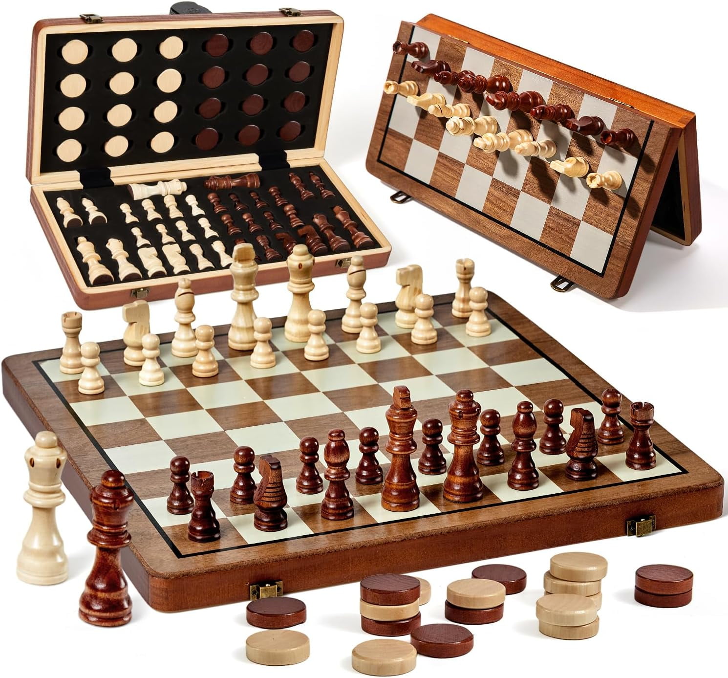 Premium Solid Wood Chess Set for Adults and Children