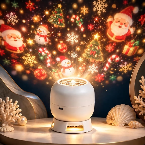 Merryglow Christmas Projector, Merry Sky Projector, Merry Sky Light with 360 Adjustable Base