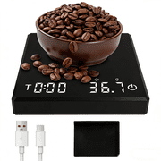 Merryhome Coffee Scale with Timer, 2kg/0.1g Precision Digital Coffee Scale, USB Rechargeable
