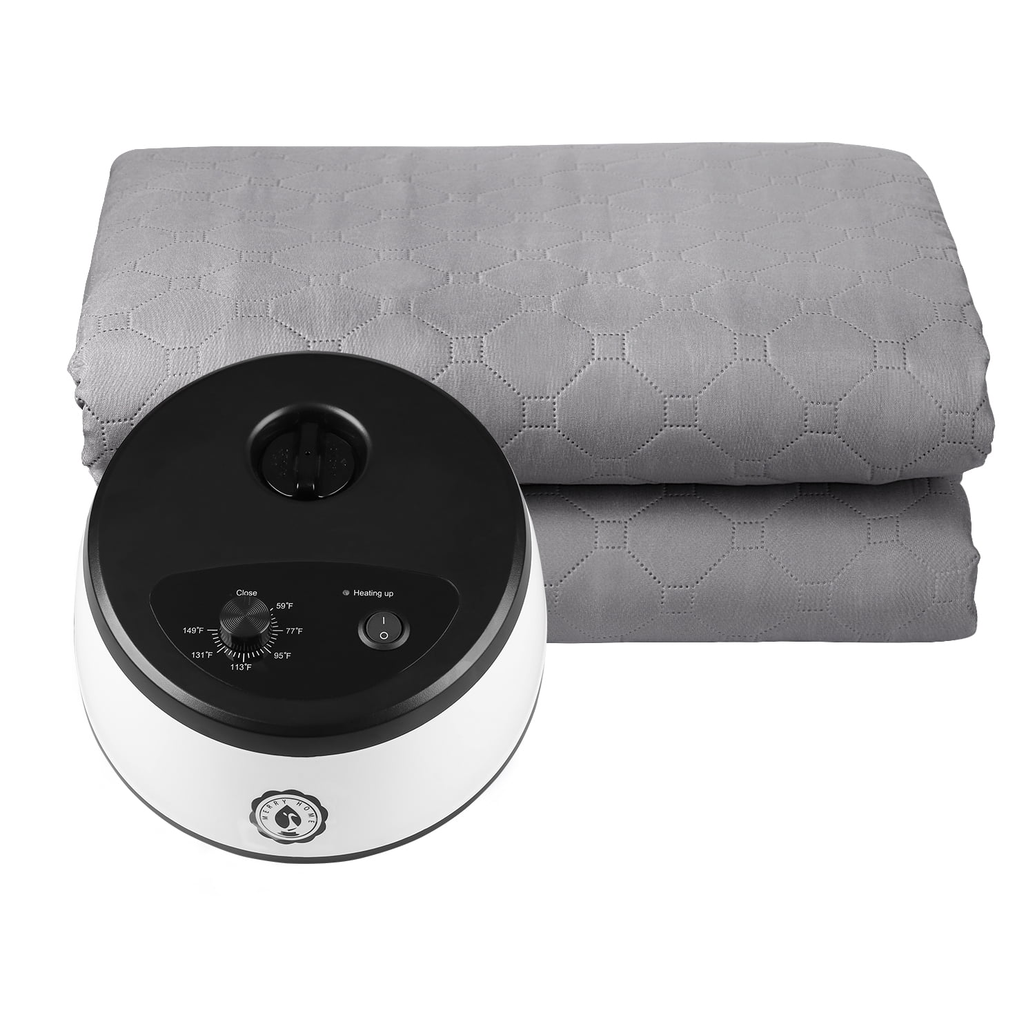 Merryhome Mattress Topper Pad with Mechanical Knob Control, Queen
