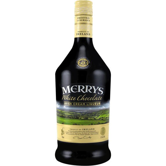 Merrys White Chocolate Irish Cream, Liqueur, 34 Proof, 750 ml, 25.4 fl oz
