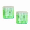 thumbnail image 1 of Merryso 4 Pack Mini Pencil Sharpener, Candy Colored Dual Hole with Clear Leak-Proof Shavings Container, Ki-d-Friendly Oval Shape, Carbon Steel Blade, Portable Sch-ool Supplies, 1 of 4