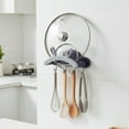 thumbnail image 1 of Merryso Blue Plastic Multifunctional Retractable Wall - Mounted Rack - Kitchen & Bathroom, Punch - Free, with Hooks, 1 of 6
