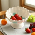 thumbnail image 1 of Merryso Ceramic High-Legged Fruit Plate - Multicolor, 4.72x4.72in, for Home/Office/Outdoor, 1 of 6