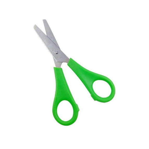 Merryso "Ki-ds Safety Scissors Set, 6 Multicolor Stu-dent Scissors with PVC Storage Bag, Stainless Steel Blades for Sch-ool & Office"