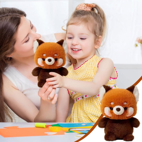 Merryso Realistic Soft Raccoon Plush Toy - Stuffed Animal for Sleep Aid & Anxiety Relief - Lifelike Design Cuddly Companion Gift for Ki-ds & Adults