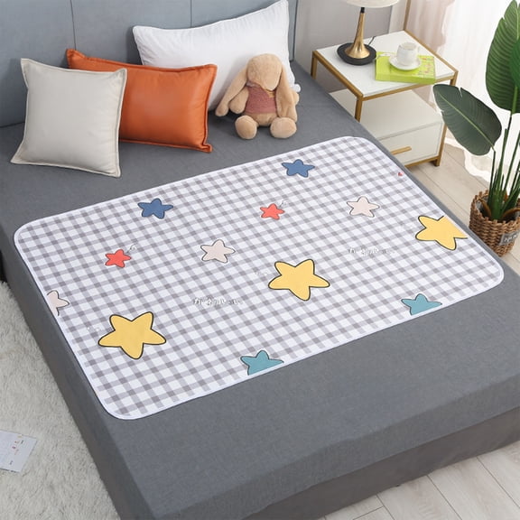 Merryso Reusable Waterproof Bed Pad 59x39.37 Inches - Non-Slip, Machine Washable for Elderly Incontinence & Ki-ds Bedwetting