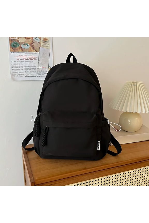 Women's Large Capacity Backpack, Multi-Pocket for College/Middle Sch-ool, Simple Versatile Campus Style, Lightweight with Padded Straps