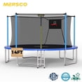 thumbnail image 1 of Mersco 14FT Kids Trampoline, ASTM Certified Heavy Duty Outdoor Trampoline with Safety Enclosure Net  Basketball Hoop and Ladder for Backyard Family Fun, Jumping Trampoline PLAY, 1 of 12