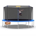 thumbnail image 1 of Mersco 14ft Trampoline PLAY Heavy Duty Outdoor Trampoline for Kids and Adults, Backyard Trampoline with Enclosure Net for Family Fun,Jumping Trampoline for Boys and Girls Birthday Gift ,Blue, 1 of 12