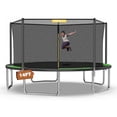 thumbnail image 1 of Mersco 14FT Kids Trampoline, ASTM Certified Heavy Duty Outdoor Trampoline with Safety Enclosure Net for Backyard Family Fun, Jumping Trampoline PLAY, 1 of 11