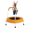 thumbnail image 1 of Mersco 28" Trampoline for Kids Indoor Springless Trampoline with Handle Orange, 1 of 7
