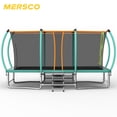 thumbnail image 1 of Mersco 8*14FT/10*16FT Large Rectangle Trampoline for Kids and Adults,Big Outdoor Trampoline with Enclosure Net,Storage Bag, Jumping Trampoline MAX for Boys and Girls Birthday and Festival Gift,Green, 1 of 10