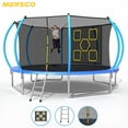 thumbnail image 1 of Mersco 12FT Trampoline for Kids with Mulifunctional Target Cloth, Outdoor Recreational Trampolines with Enclosure Net , Ladder ,Jumping Trampoline for Kid Birthday and Festival Gift ,Blue, 1 of 9