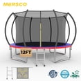 thumbnail image 1 of Mersco 12FT/14FT Trampoline for Kids with Mulifunctional Target Cloth,Outdoor Recreational Trampolines with Enclosure Net and Ladder,Jumping Trampoline SPACE for Birthday Gifts,Multicolor, 1 of 11