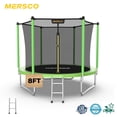 thumbnail image 1 of Mersco 8ft Trampoline for Kids and Adults,Outdoor Trampoline with Enclosure,Ladder,Upright-Poled Backyard Trampoline PLAY for Family Fun,Jumping Trampoline for Birthday Gift,Green, 1 of 10