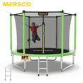 thumbnail image 1 of Mersco 8ft Trampoline for Kids and Adults,Outdoor Trampoline with Enclosure,Ladder,Upright-Poled Backyard Trampoline PLAY for Family Fun,Jumping Trampoline for Birthday Gift,Green, 1 of 11