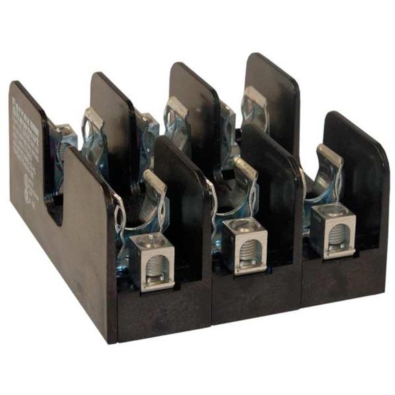 Mersen 20608R Amp-Trap 2000 SmartSpot Time-Delay/Class RK1 Fuse Block with Box Connector, 250V, 31-60 Ampere, 3 Pole J101