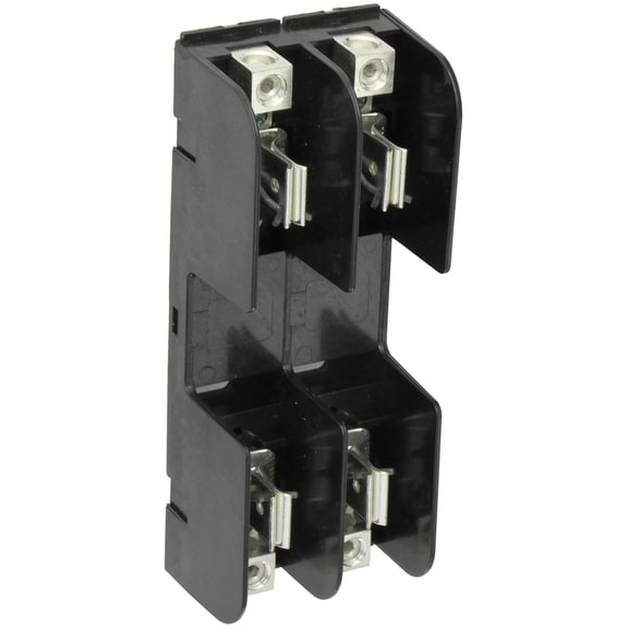 Mersen 21037 Class H and K Spring Reinforced Fuse Block with Box Connector, 2/0-#6 Al/Cu Wire Range, 100 Ampere, 2 Pole CA3