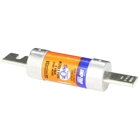 Mersen A2D-R Amp-Trap 2000 Time-Delay/Class RK1 Fuse with Visual Open Fuse Indicator, 250VAC/DC, 200kA AC/100kA DC, 110 Ampere, 1-9/16" Diameter x 7-1/8" Length